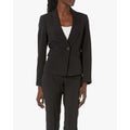 LE SUIT Women's Single Button Blazer Size 14W Black Suit Jacket NWT