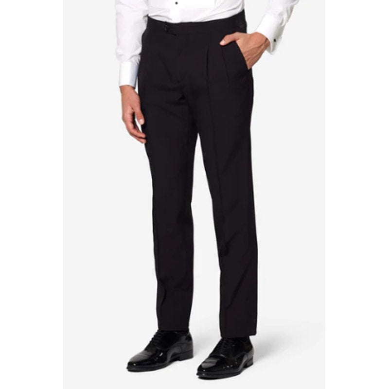 OPPOSUITS Men's Straight Leg Dress Pants 40X34 Black Flat Front NWOT
