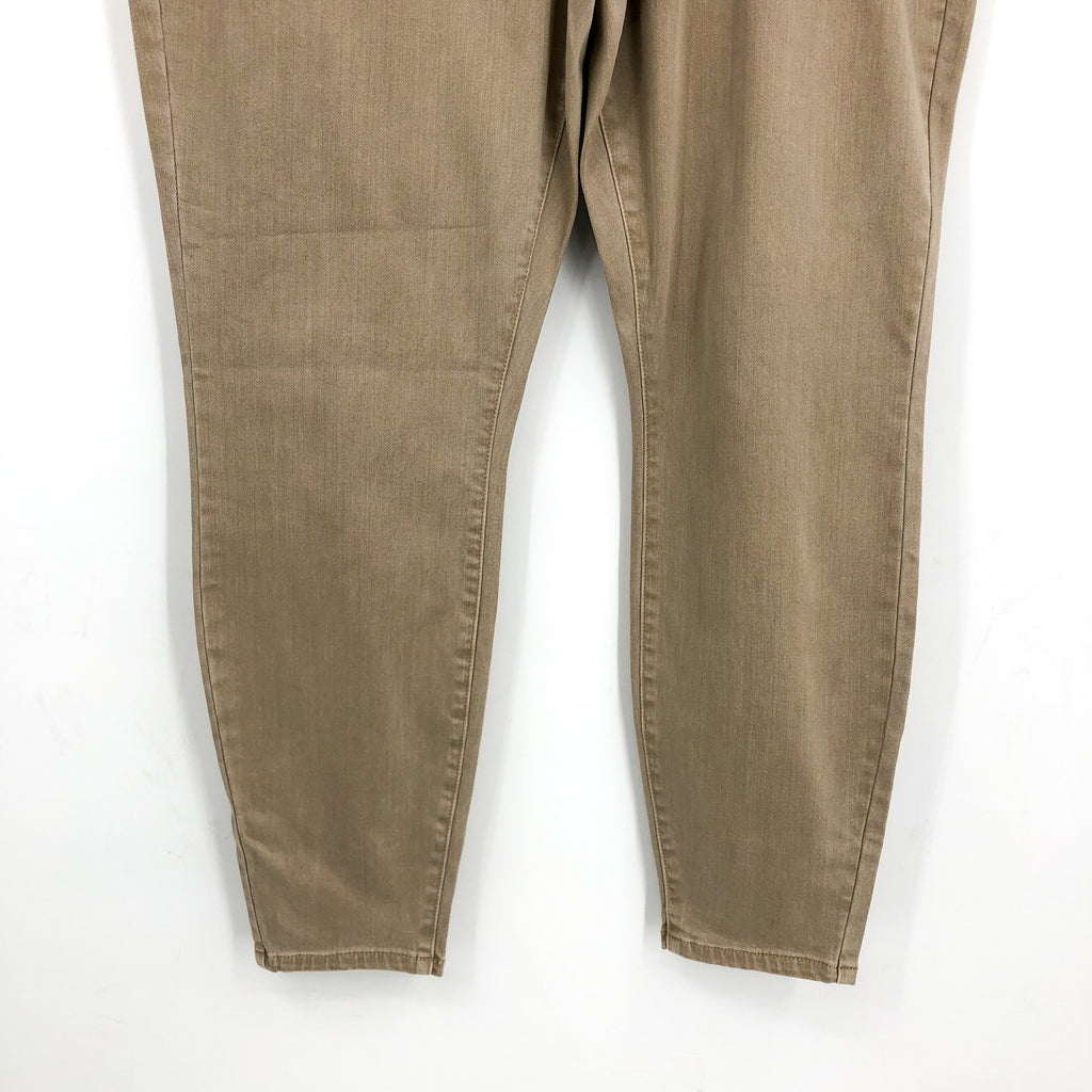LIVERPOOL Women's Piper Hugger Ankle Skinny Jeans Size 18W Biscuit Tan NWT