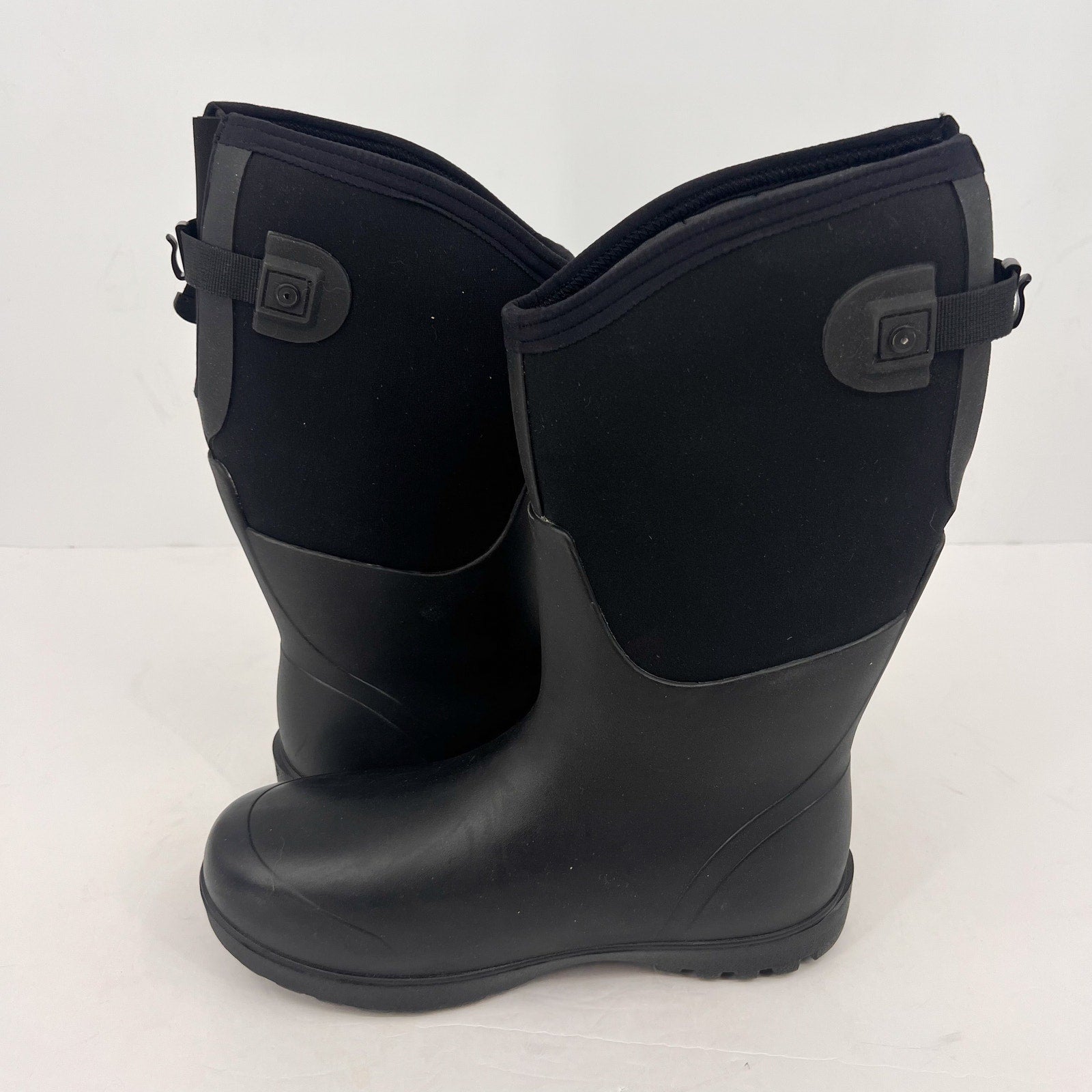 BOGS Women Neo-Classic Tall Adjustable Calf Boots Size 11 Black Waterproof NWT