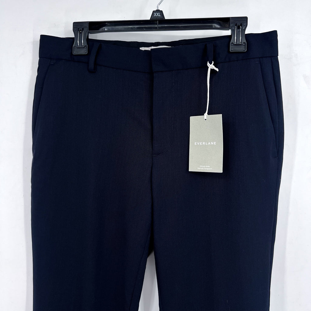 EVERLANE Men's The Italian Wool Pants 34x34 Navy Stretch Flat Front NWT
