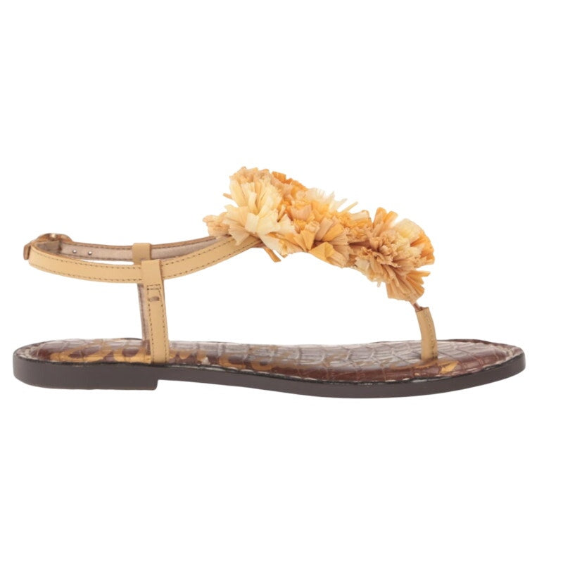 Sam Edelman Girls Gillie Mini Sandals US 1 M EU 32 Yellow Leather NIB