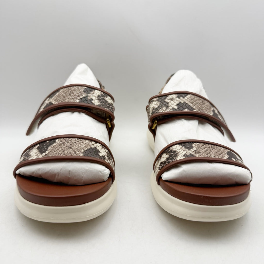 Cole Haan Womens Zerogrand Meritt Sandals Size 6 Brown Snake Print Leather NWOB