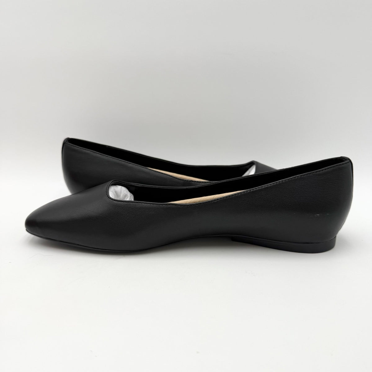 Naturalizer Womens Chelsea Ballet Flats Size 9 M Black Leather NWOB