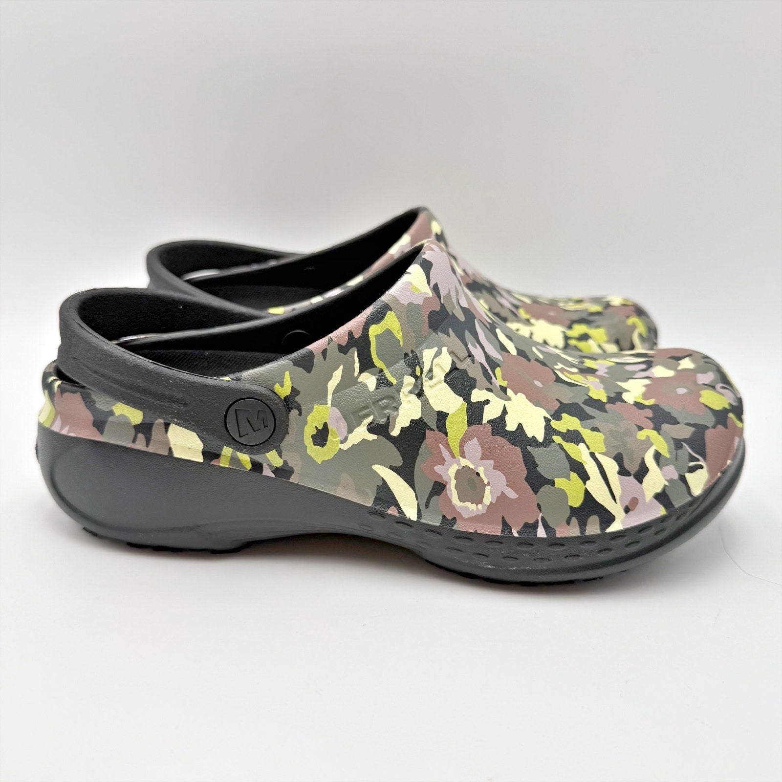Merrell Womens Encore Service Pro Work Clogs Size 6 EU 37 Green Multi SR NIB