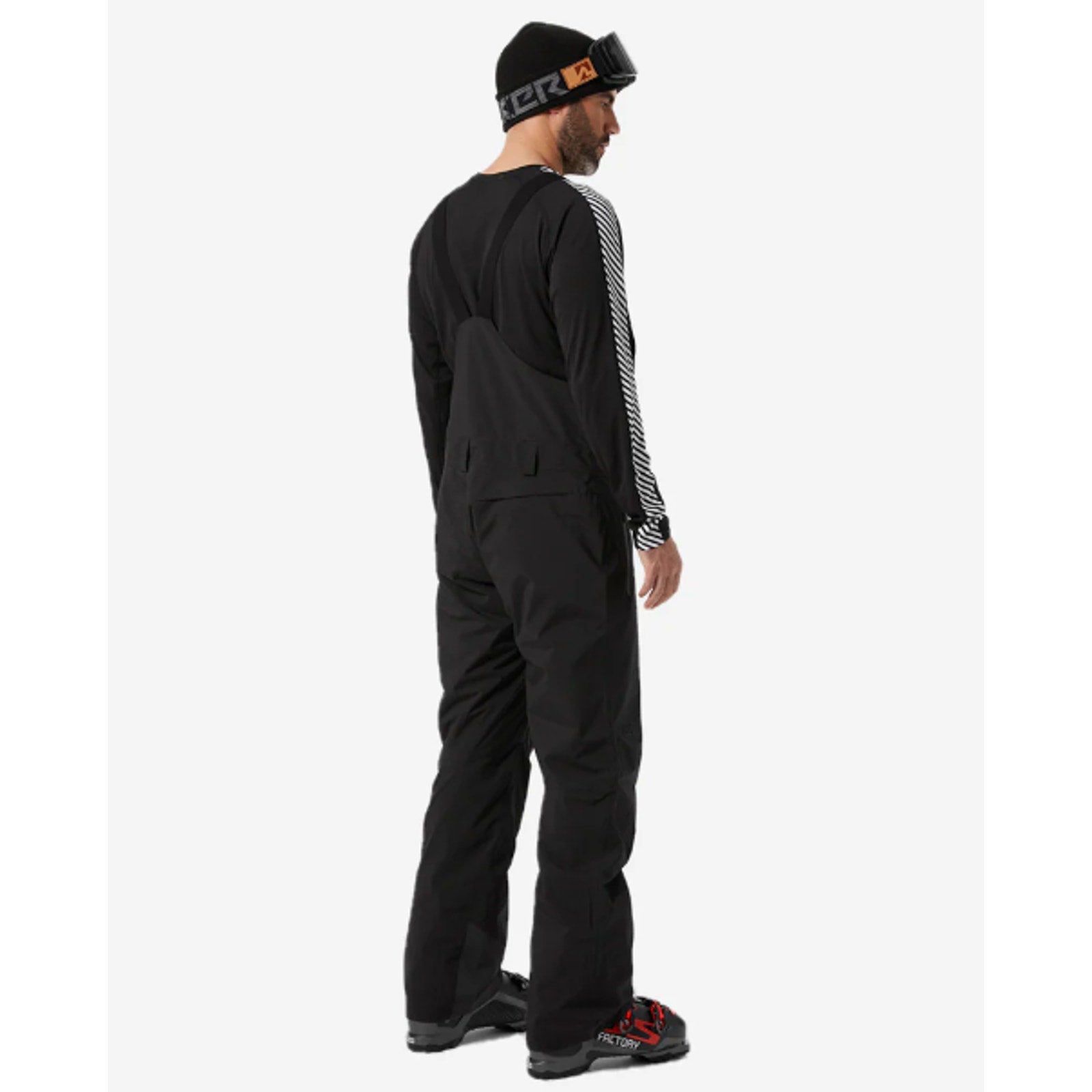 Helly Hansen Mens Legendary Insulated Snow Bibs XL Black Waterproof Pants NWT