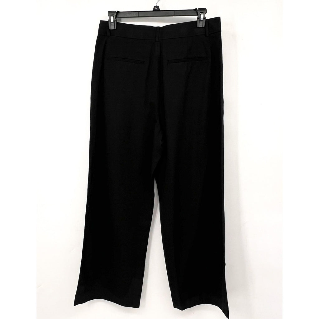 Everlane Womens The Way-High Drape Pants Size 14 30" Inseam Pleated Black NWT