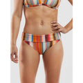 PRANA Women's Ramba Bikini Bottom Large Multi Baja Stripe Mid Rise Banded NWT