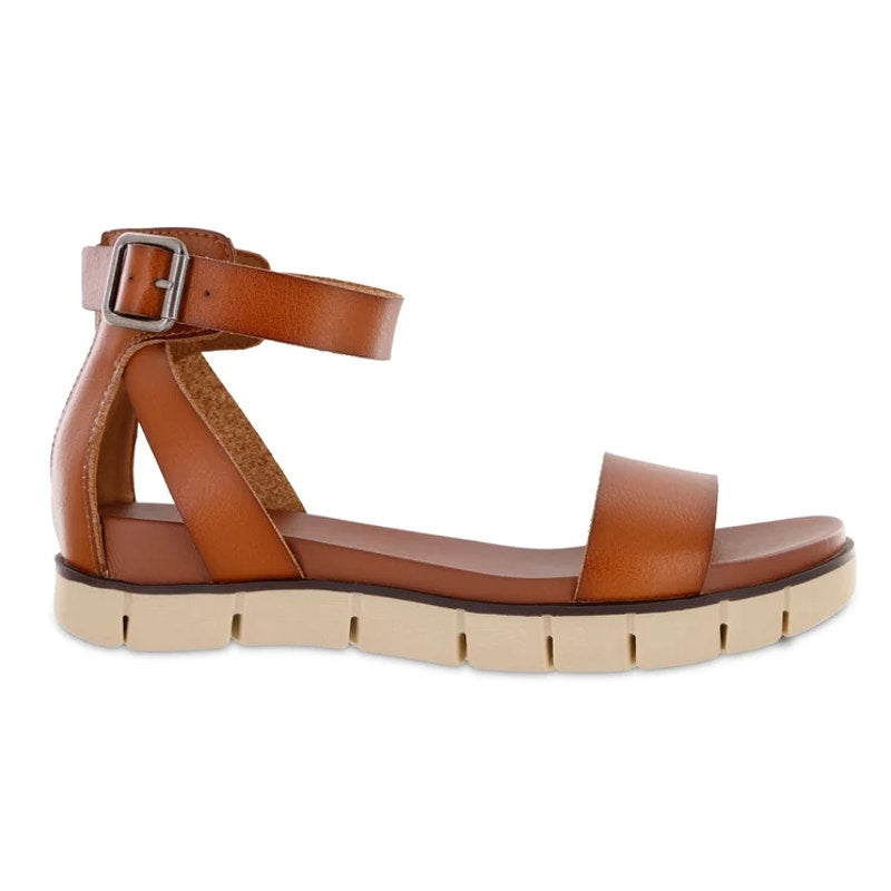 MIA Womens Emilia Sandals Size 6 Cognac Brown Flat NWOB