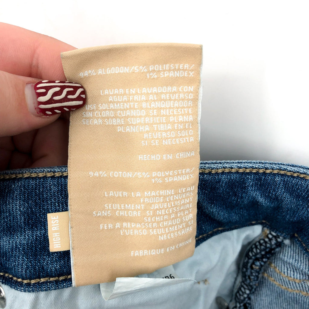 KUT FROM THE KLOTH Kelsey Ankle Flare Jeans Size 18 Perceptual Blue Fab Ab NWOT