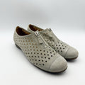 Gabor Womens 84.164 Hovercraft Flats Shoes US 6 UK 3.5 Grey Nubuck Leather NWOB