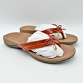 Vionic Womens Bella X Sandals Size 10 EU 41 Red Orange Flip Flops NWOB
