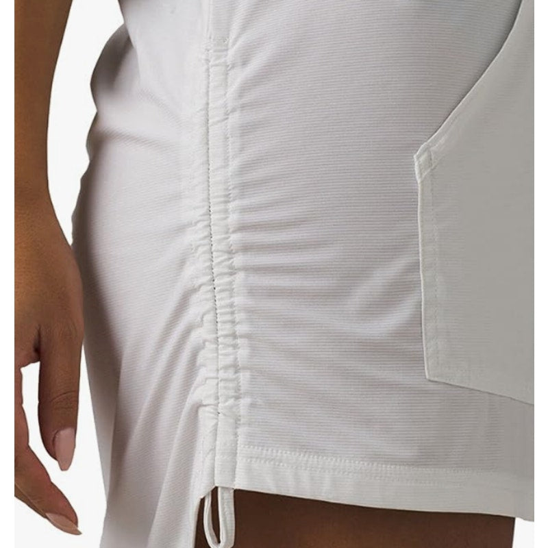 PRANA Women's Mantra Bay Tunic Cover Up Small White Long Sleeve Hooded NWT