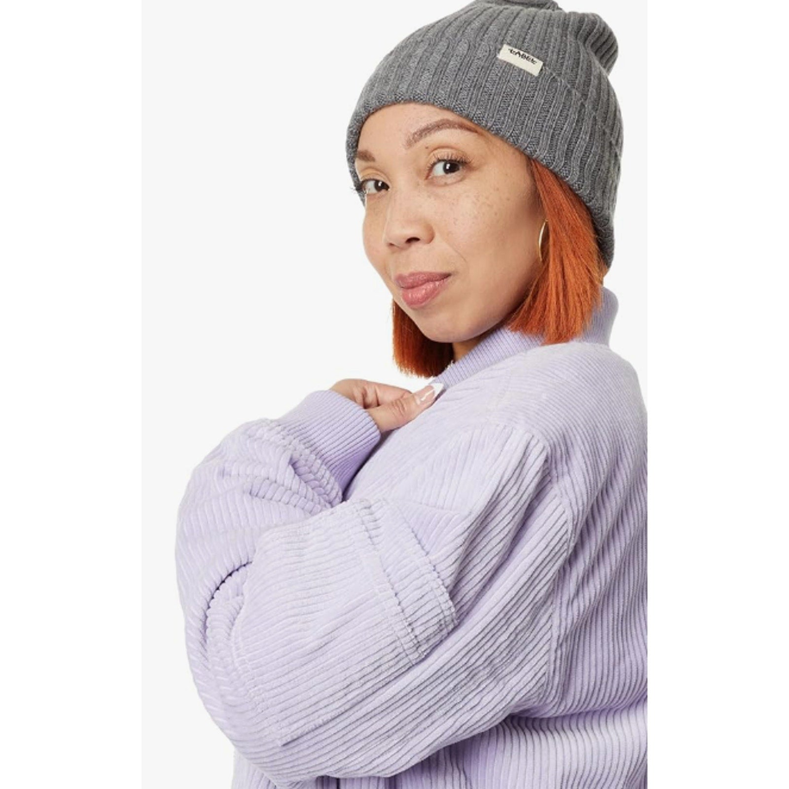 LABEL Unisex Go-To Corduroy Bomber Jacket XL Lavender Purple Full Zip NWT