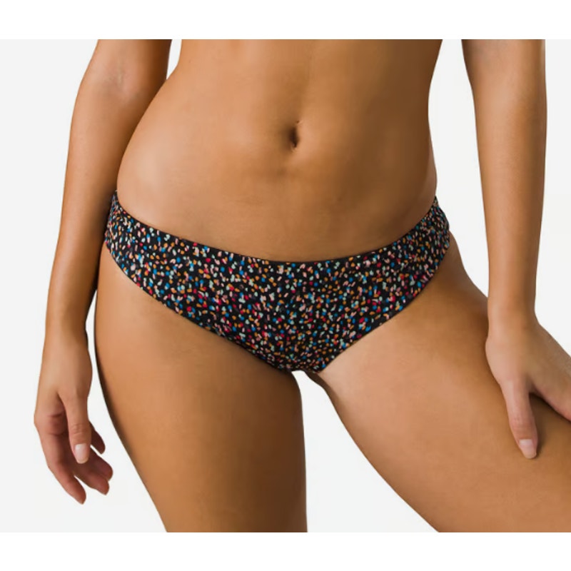 PRANA Women's Gemma Reversible Bikini Bottom Small Black Alotta Dot NWT