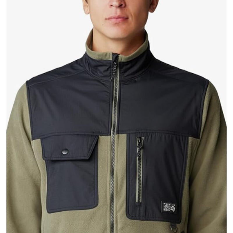 MOUNTAIN HARDWEAR First Tracks Fleece Full Zip Jacket XL Stone Green Black NWT