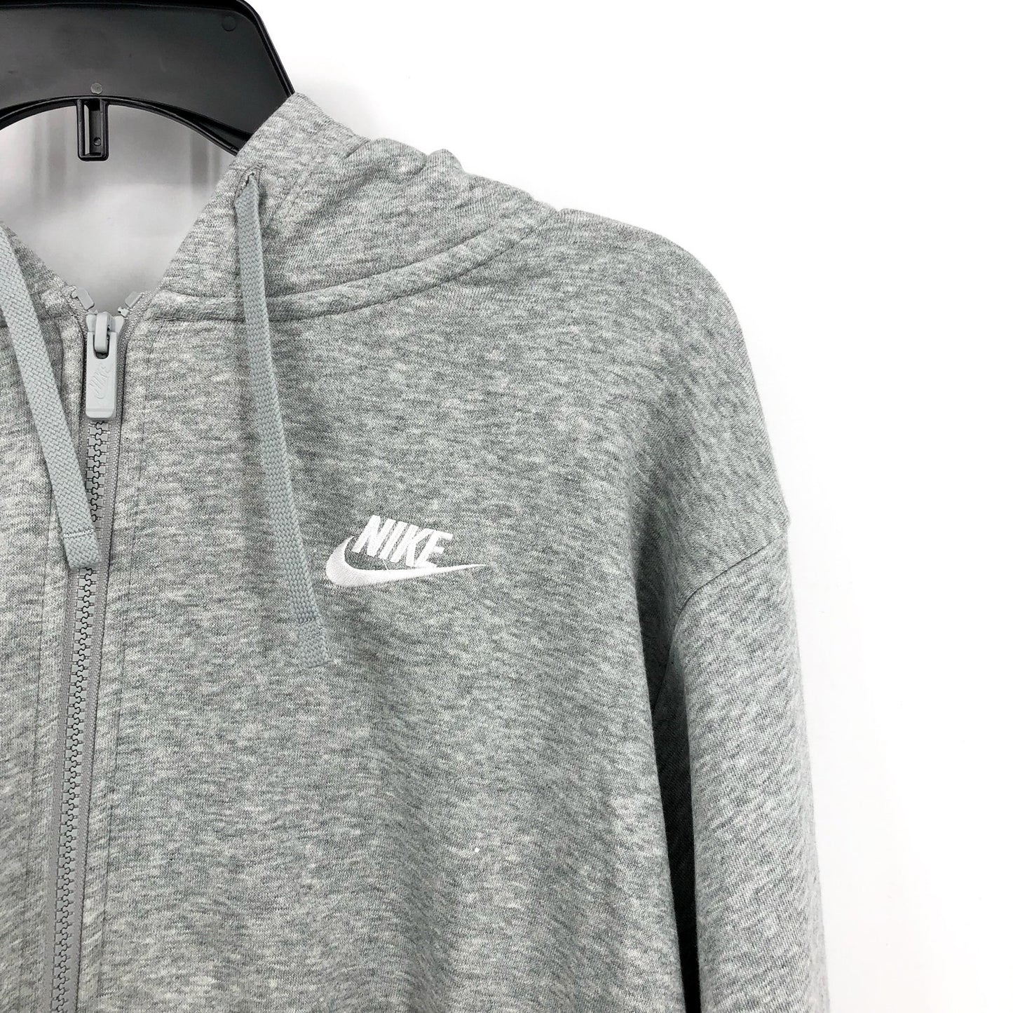 NIKE Womens Sportswear Club Fleece Full-Zip Hoodie 2X Grey Sweatshirt NWT