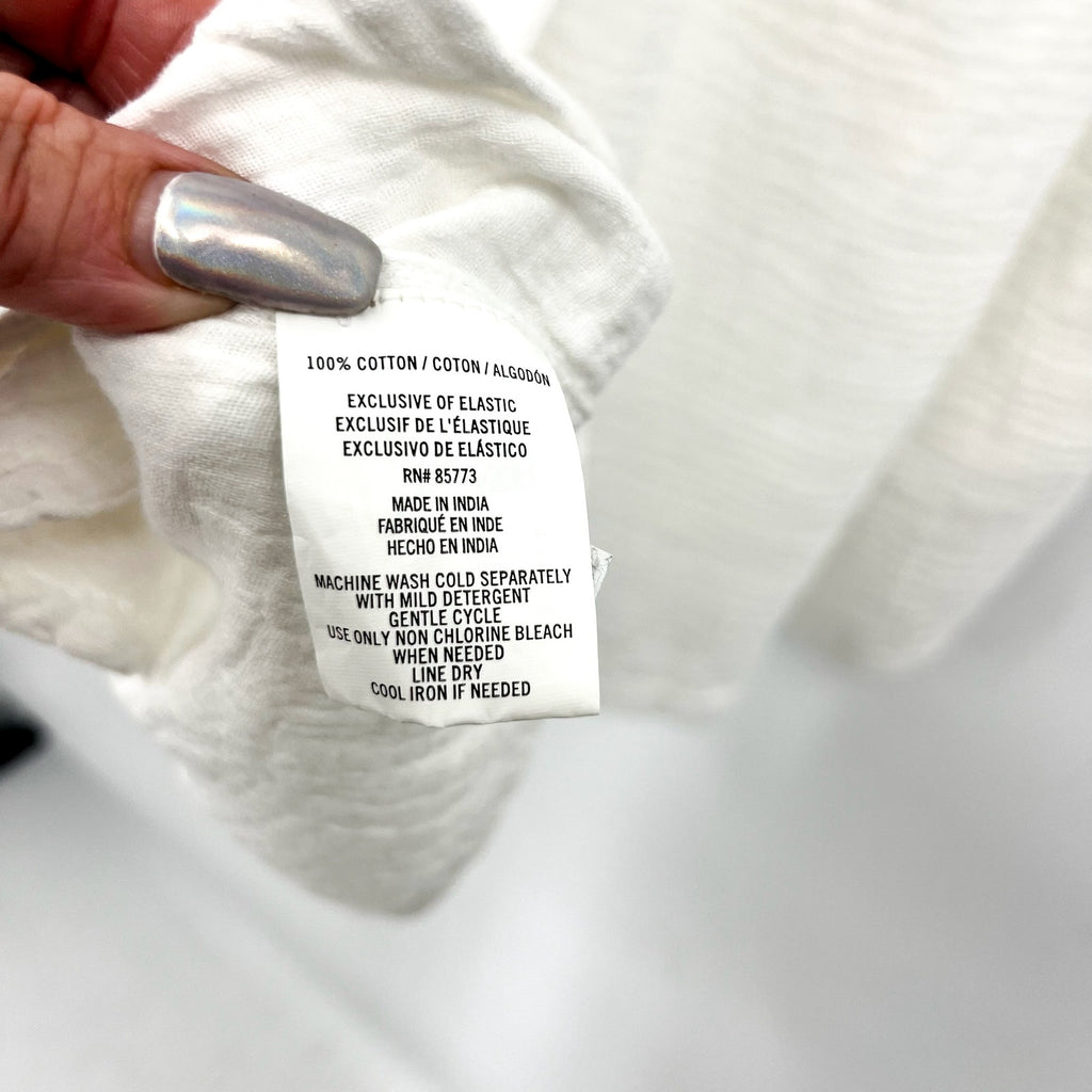 O'NEILL Women's Hadia Mini Slip Dress Medium White Gauze Lightweight Summer NWT
