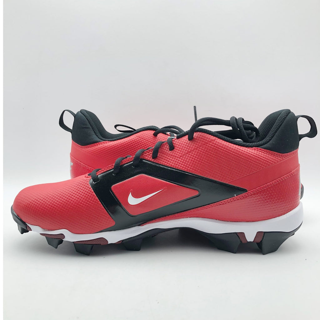 Nike Men's Alpha Menace 4 Shark Football Cleats Size 9.5 Red White NWOB