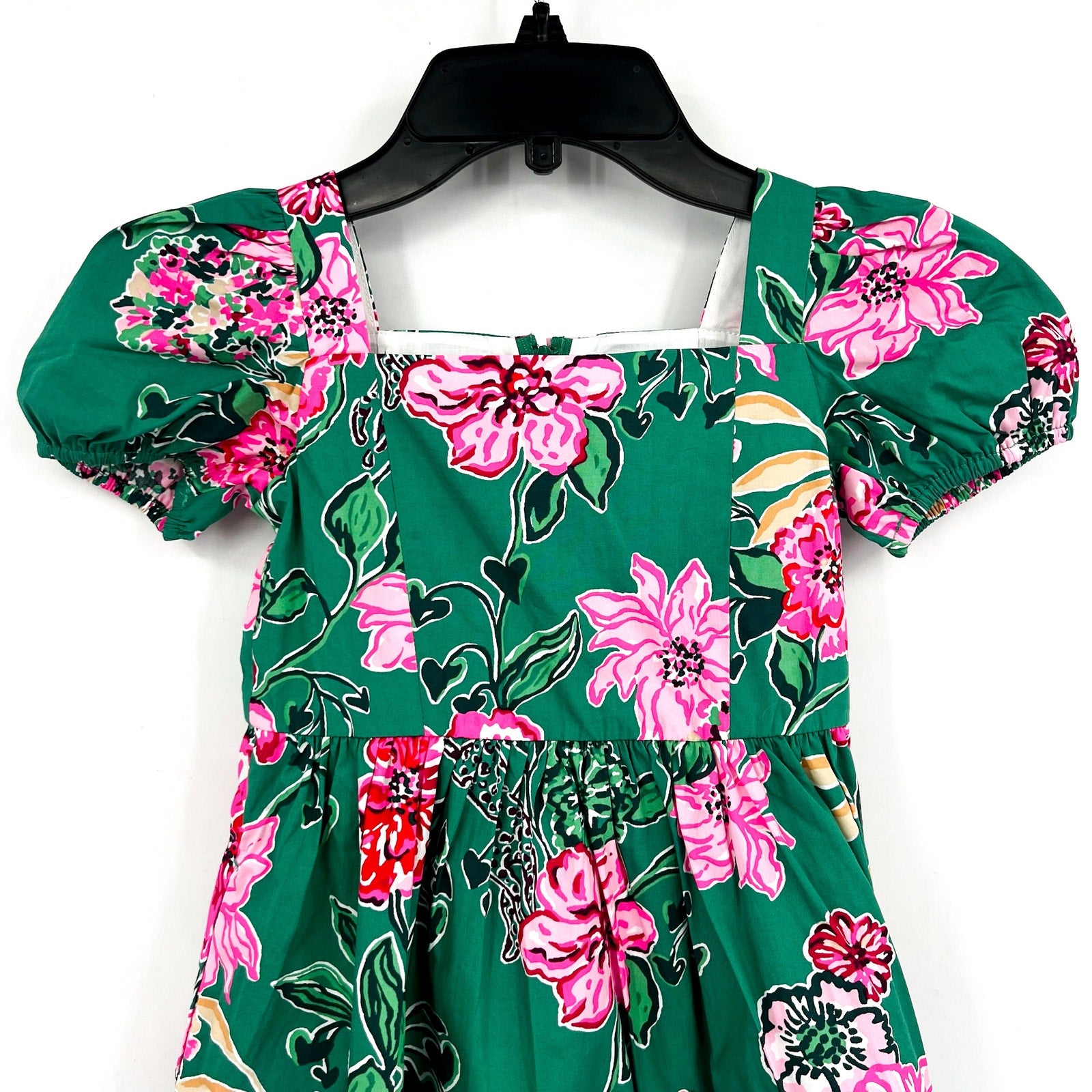 LILLY PULITZER Shivangi Dress Girls 5 Green Safari Sanctuary Short Sleeve NWT