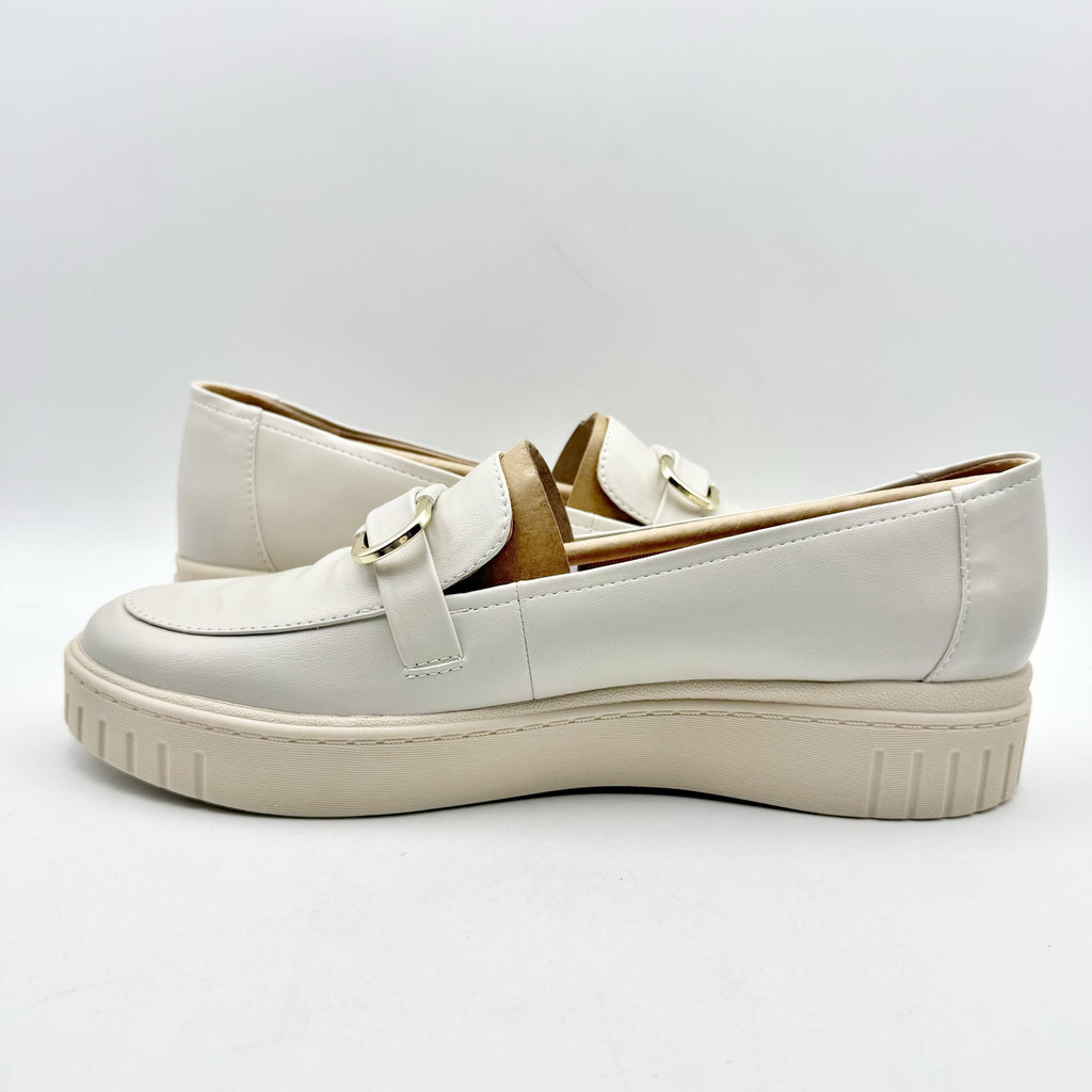 LifeStride Womens Genevabit Loafers Size 11 M EU 42 Bone Off White NIB