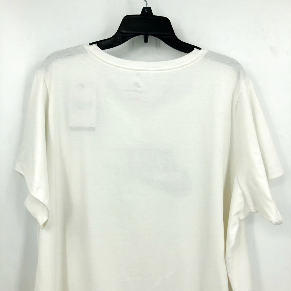NIKE Women's Club Essentials Logo T-shirt 3X White Short Sleeve NWT