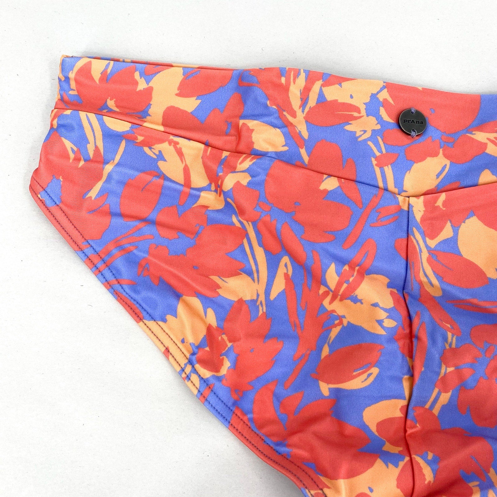 PRANA Women's Presolana Bikini Bottoms Medium Pink Morning Glory Bloom NWT