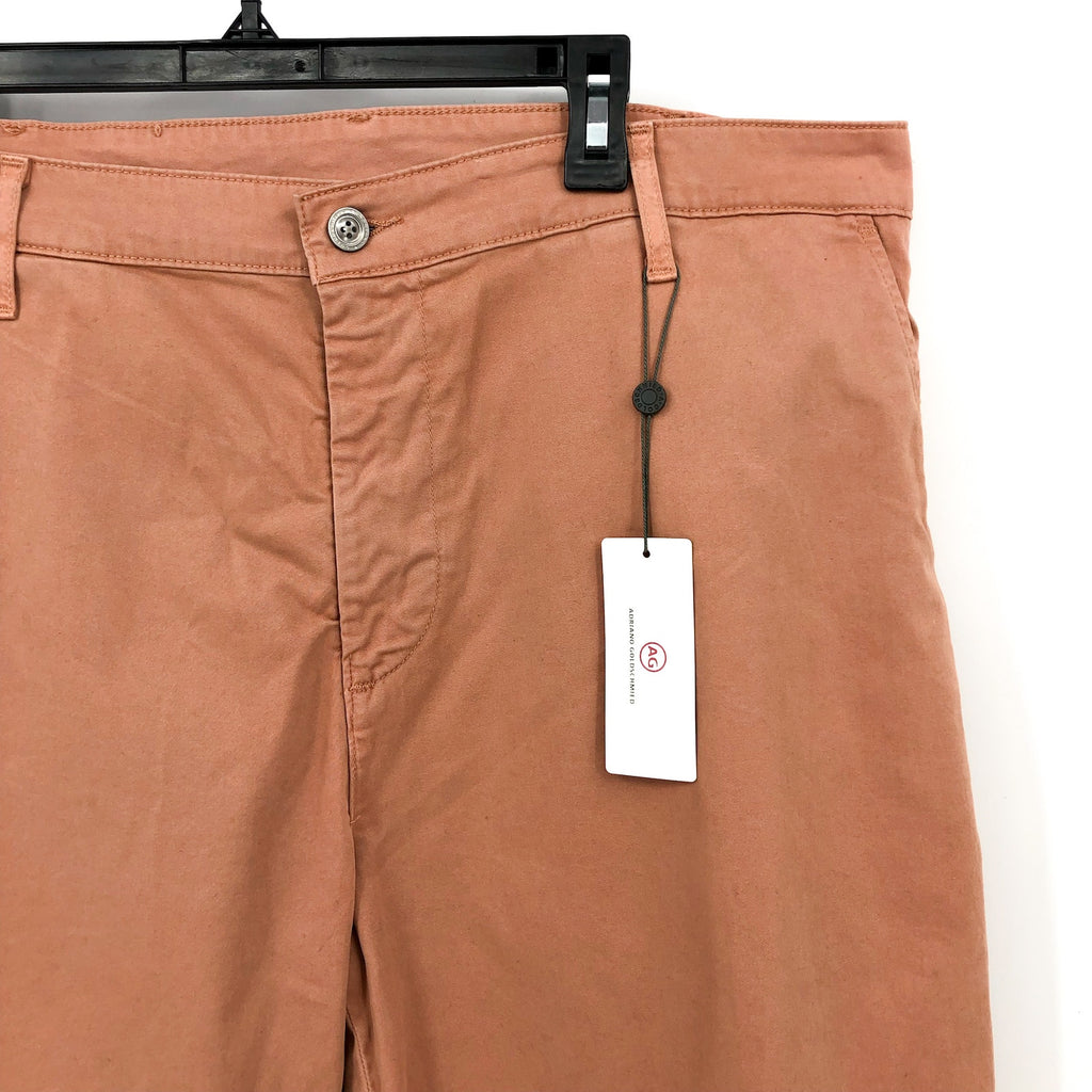 AG ADRIANO GOLDSCHMIED Mens Griffin Shorts Size 42 Orange 10" Tailored Fit NWT