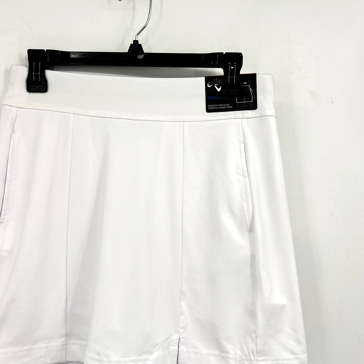 CALLAWAY Women's 17" Solid TrueSculpt Golf Skort Small Brilliant White NWT