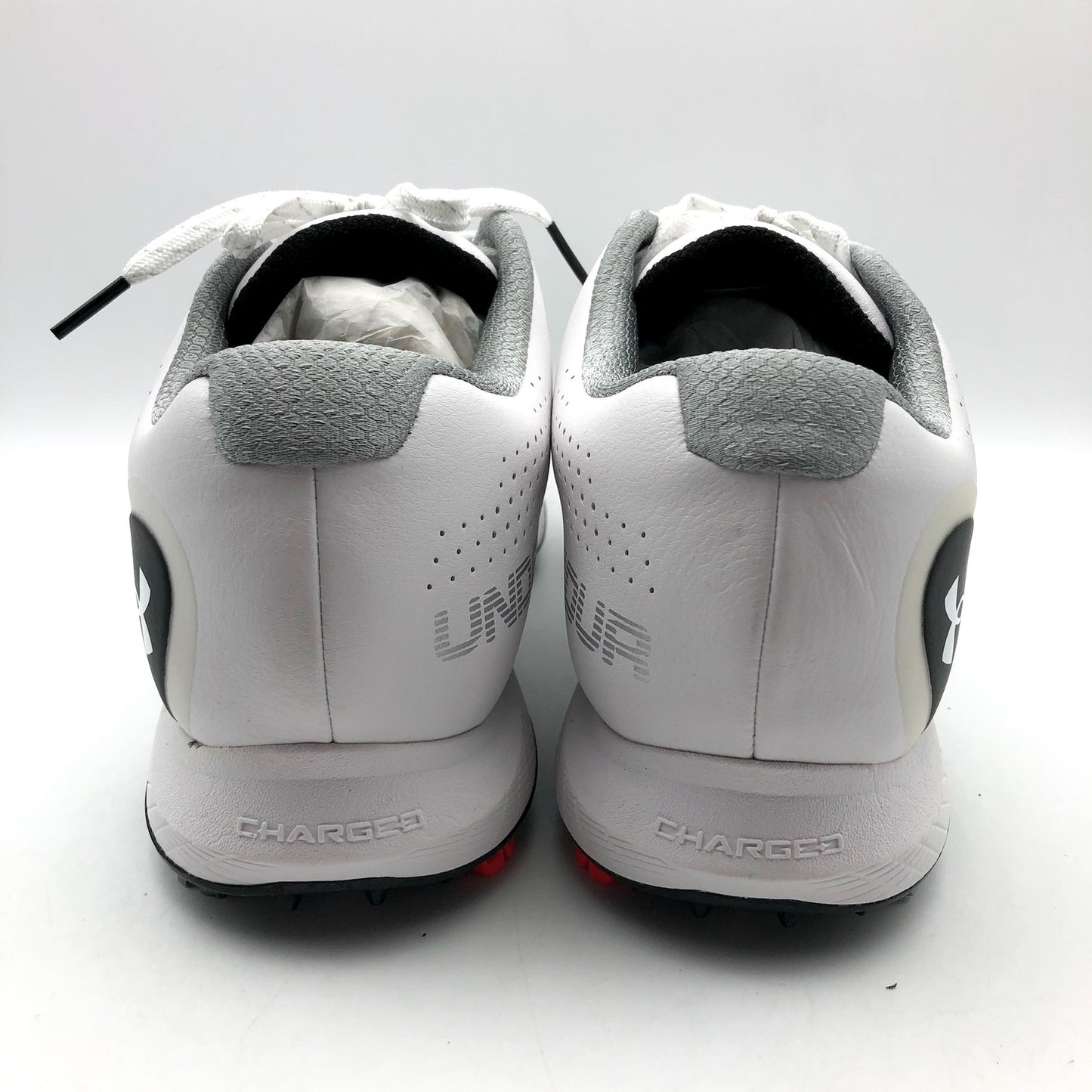 Under Armour Mens UA Charged Draw RST Golf Shoes US 11 EU 45 White Black NIB