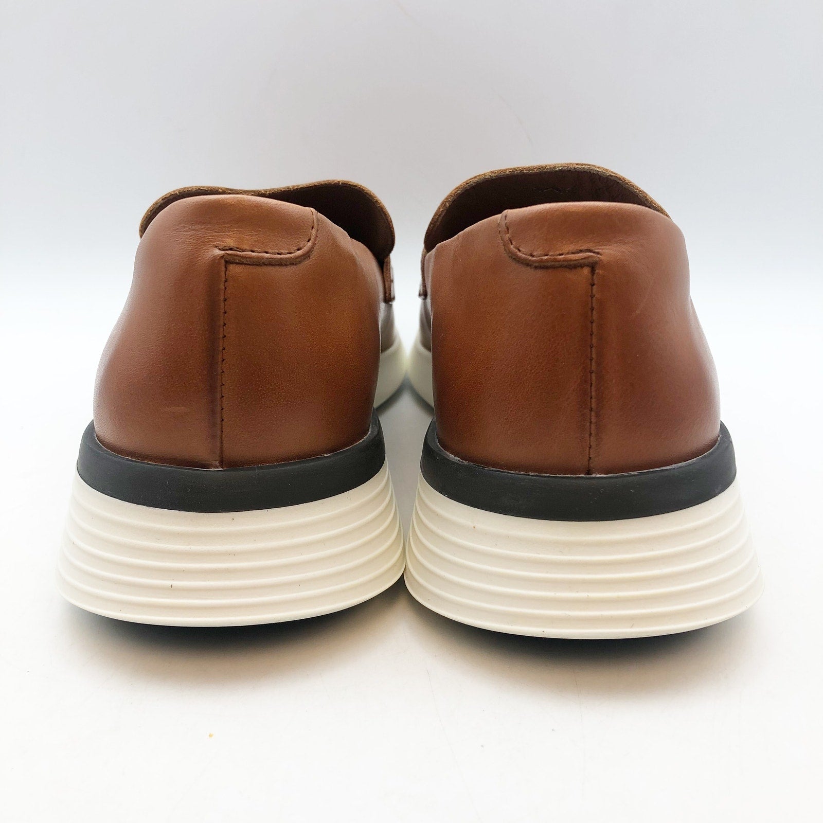 Wolf & Shepherd Crossover Loafer Slip On Mens 6 Womens 7.5 Tan Leather NIB