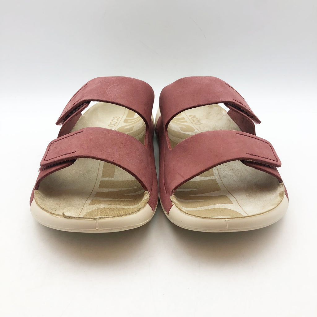 ECCO Womens Cozmo Two Band Slide Sandals EU 36 US 5-5.5 Red NIB