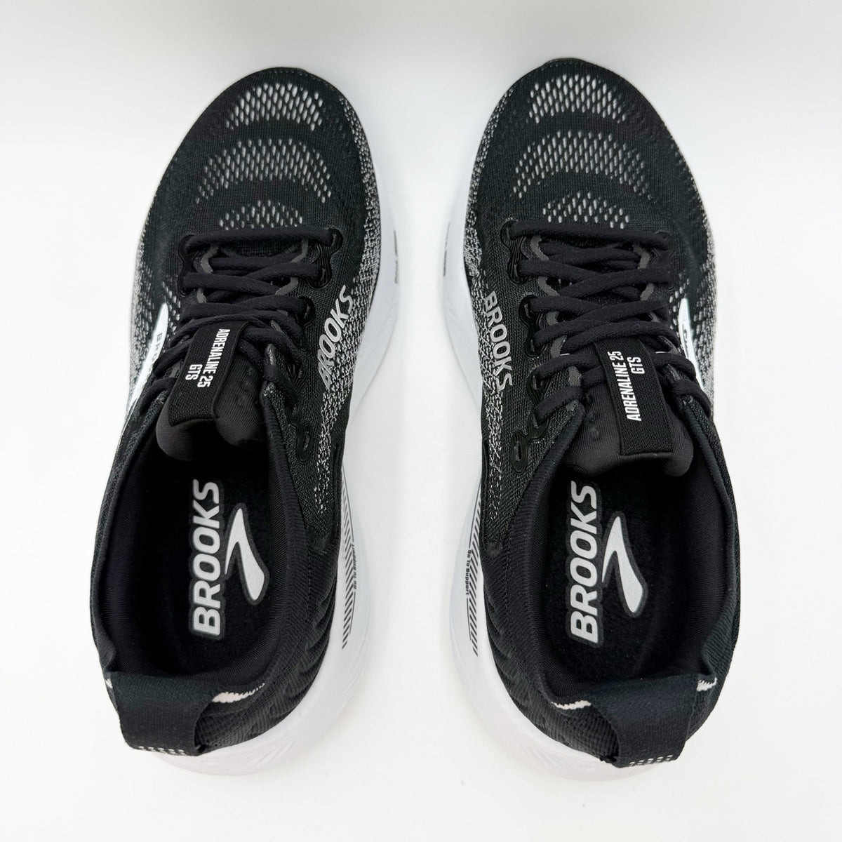 Brooks Womens Adrenaline GTS 25 Running Shoes Size 8.5 XW 2E Black Athletic NIB