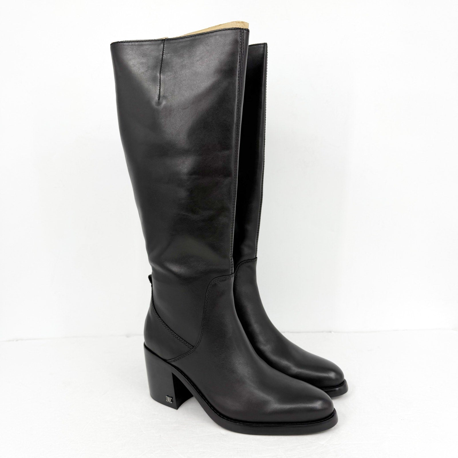 Sam Edelman Womens Soyer Knee High Boots US 8.5 M EU 39 Black Leather NIB