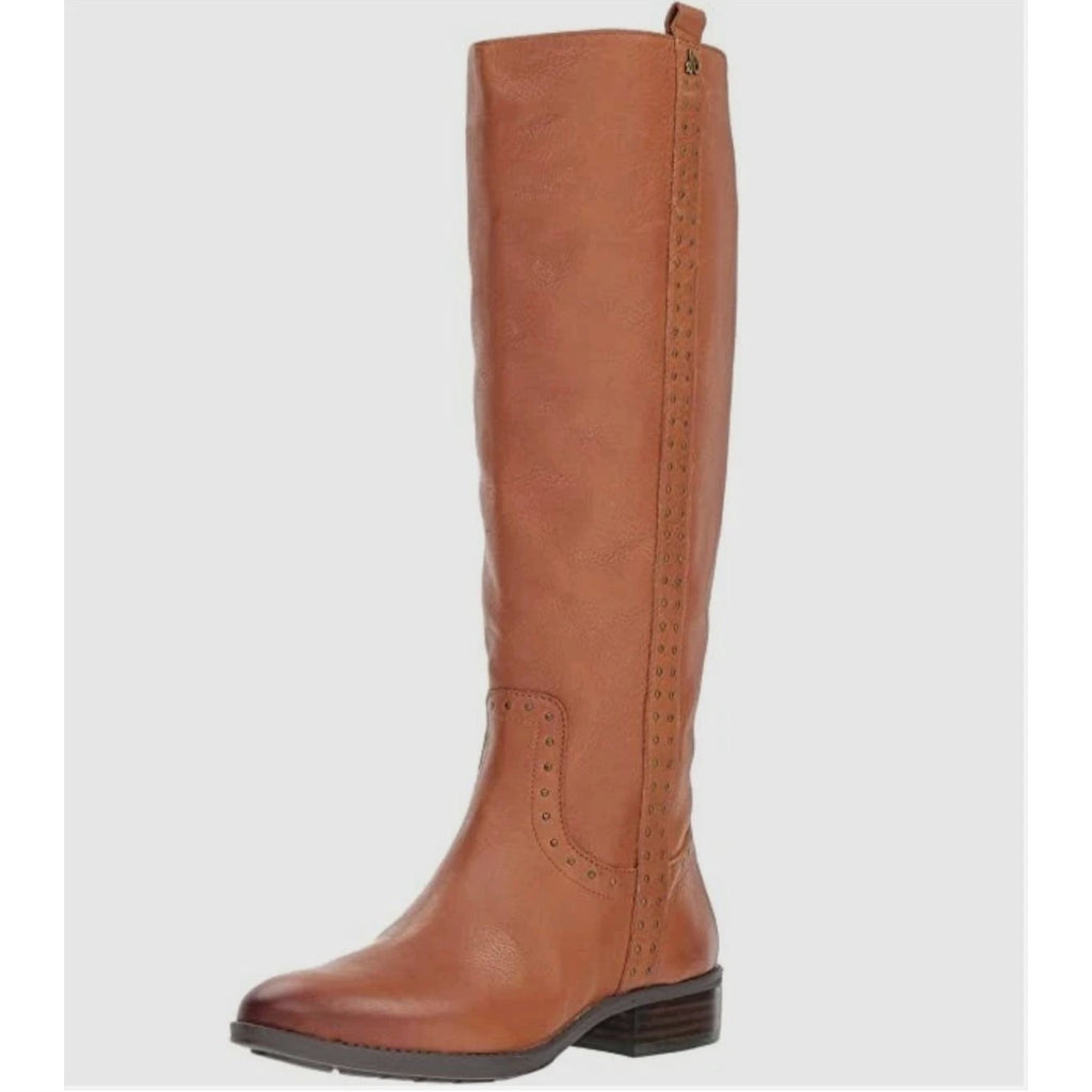 Sam Edelman Womens Prina 2 Wide Calf Knee High Boots Size 7 EU 37 Brown NWOB