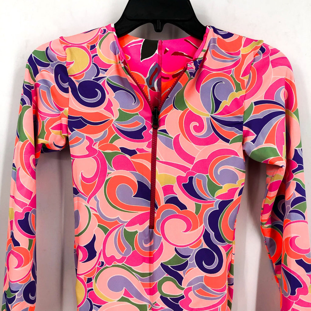 MAAJI Girls Miku Reversible Long Sleeve One Piece Size 14 Pink Jungle Rain NWT