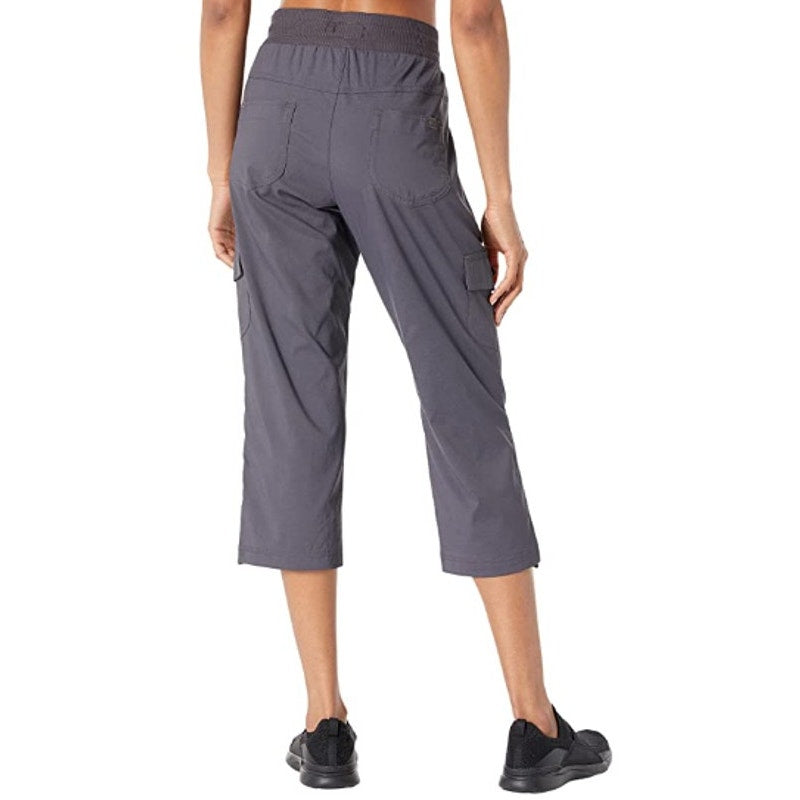 L.L BEAN Women's Vista Camp Pants Large Grey Granite Crop Mid Rise NWT