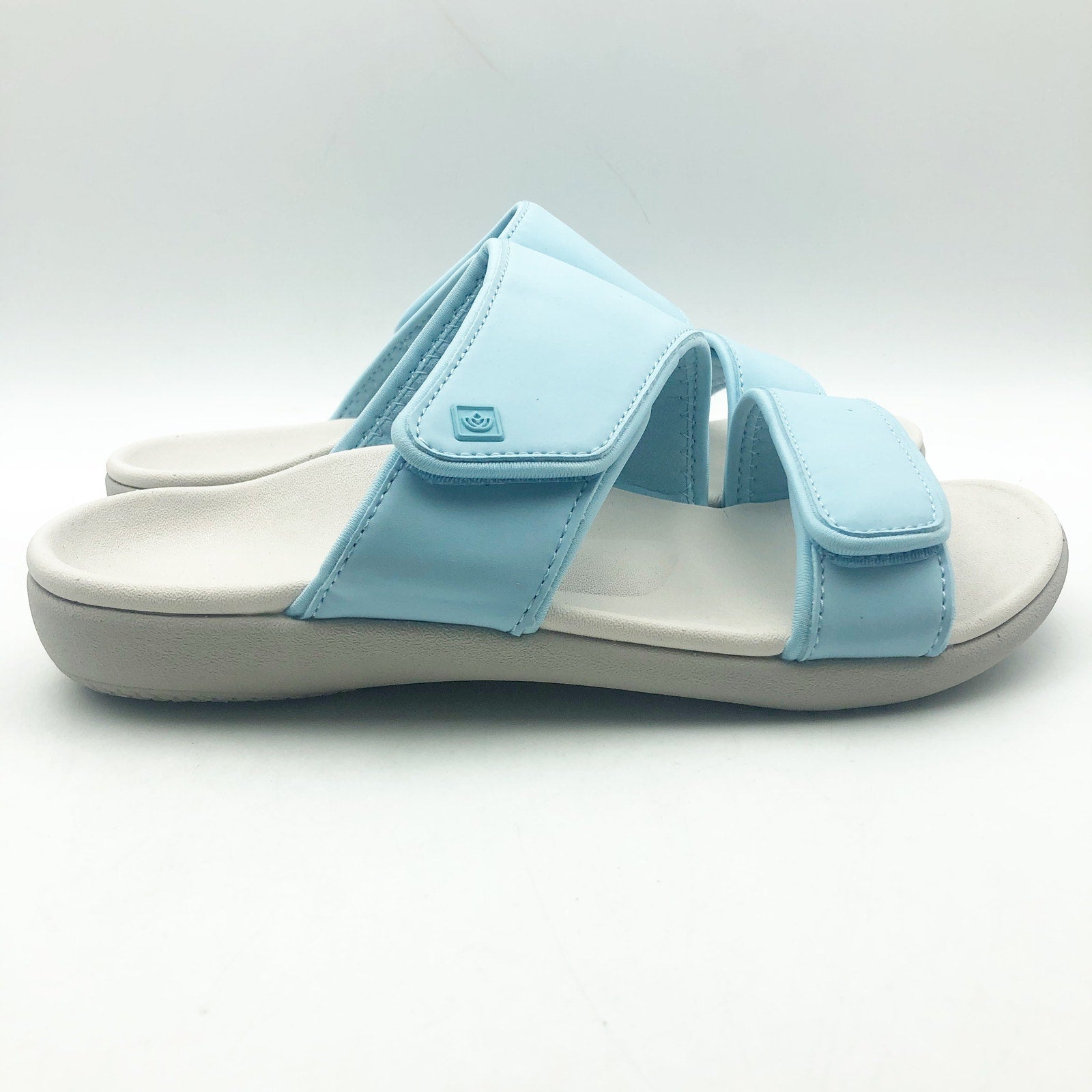Spenco Womens KHOLO NUEVO Slide Sandals Size 7.5 Cool Blue Comfort NWT