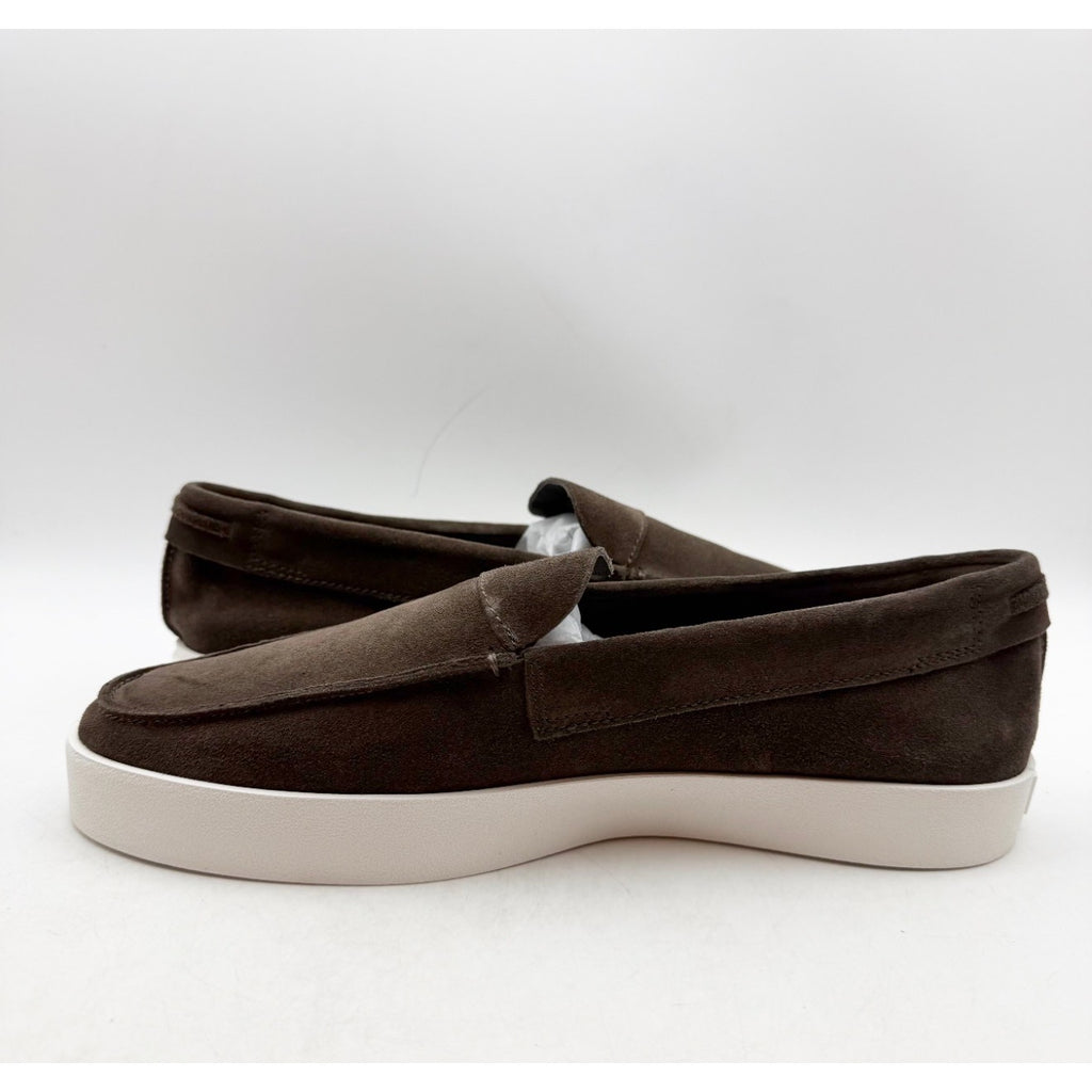 Saint Morta Men's Hemisphere Slip On Loafers Size 8 Brown White Suede NIB