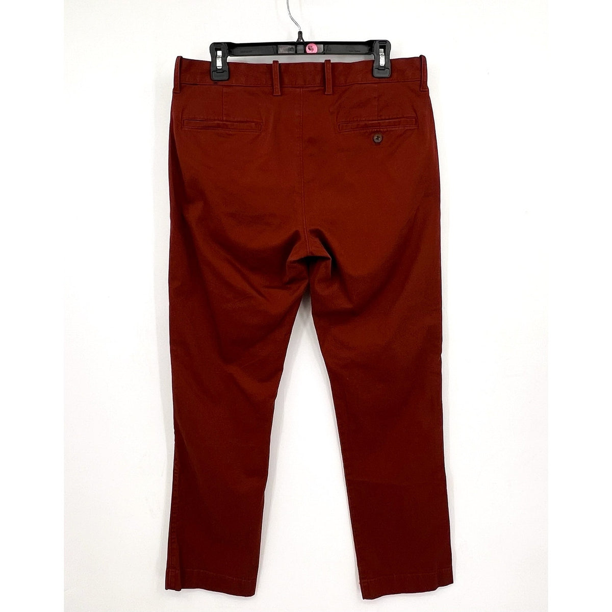 J.CREW Men's Straight-Fit Flex Chino Pants 32x30 Bricked Red Stretch H3186 NWOT