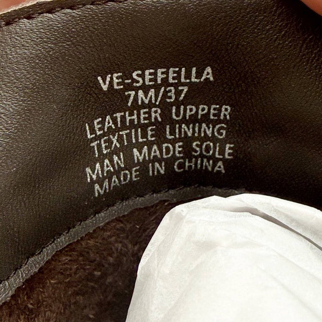 Vince Camuto Womens Sefella Combat Booties Size 7 EU 37 Tan Suede Ankle NIB