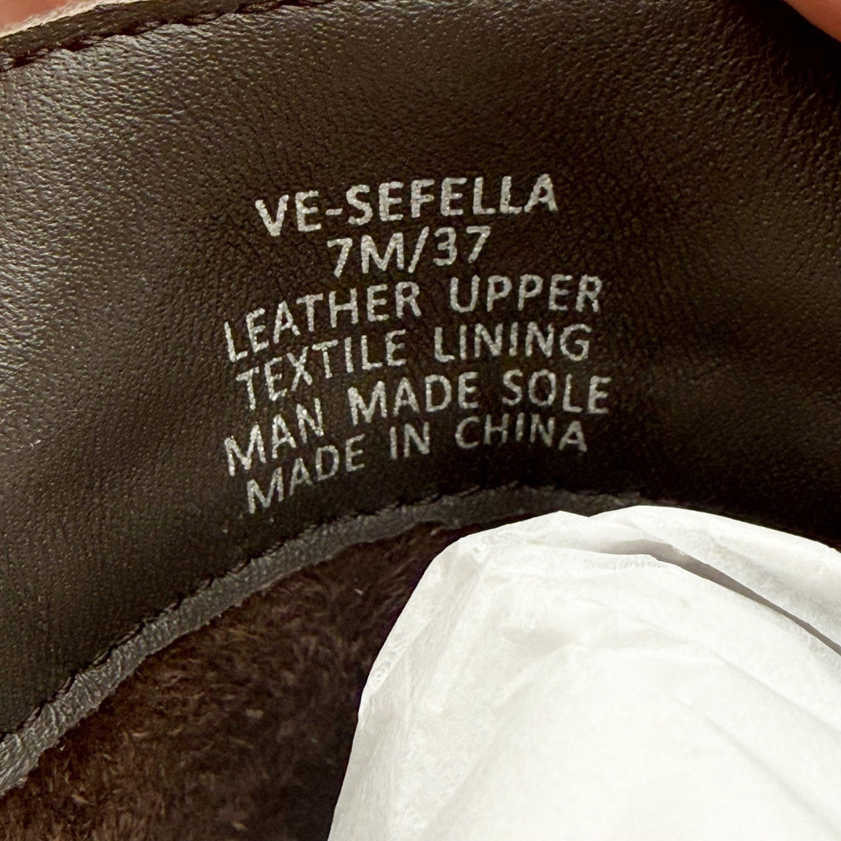 Vince Camuto Womens Sefella Combat Booties Size 7 EU 37 Tan Suede Ankle NIB