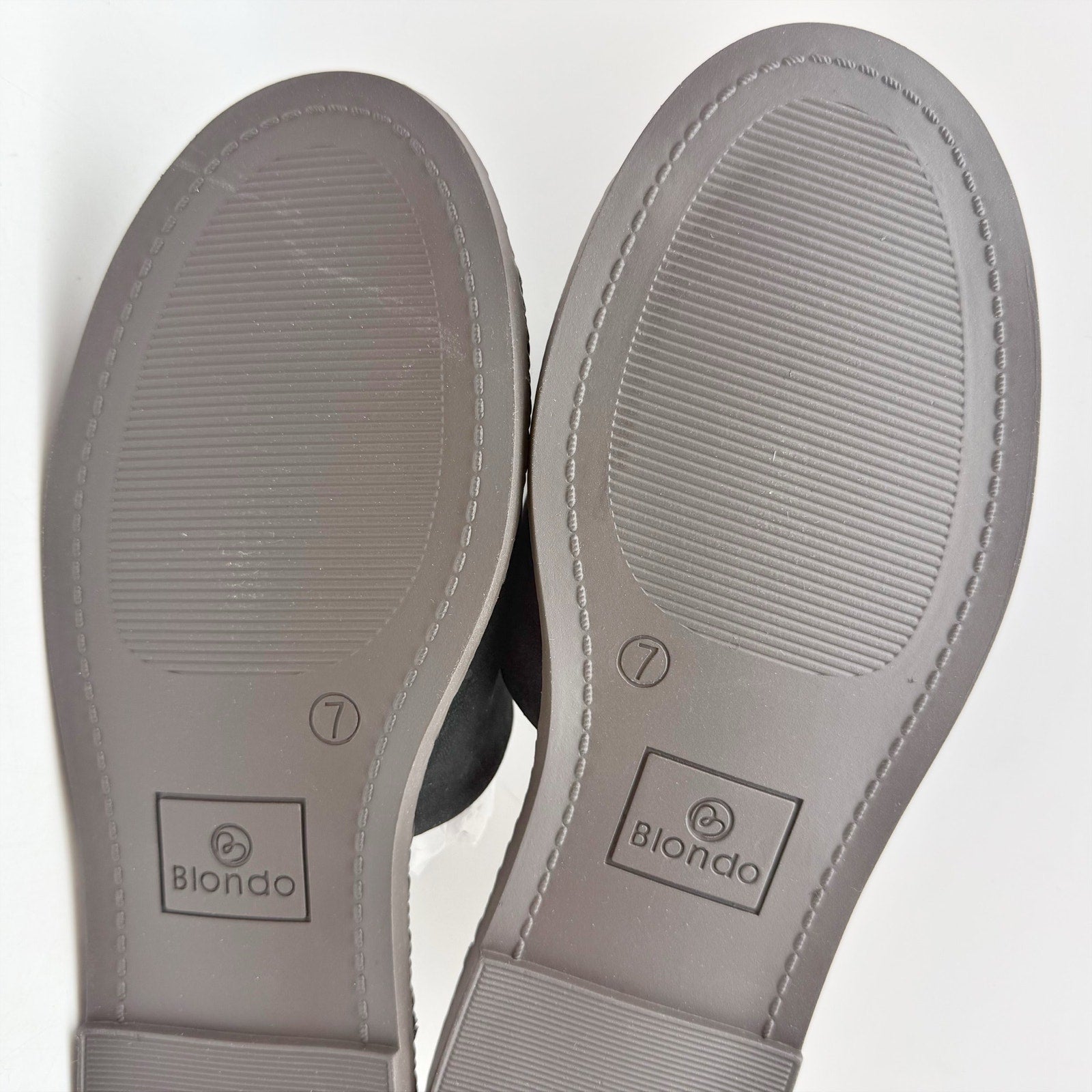 Blondo Womens Emilia Slide Sandals Size 7 Black Waterproof Leather NIB