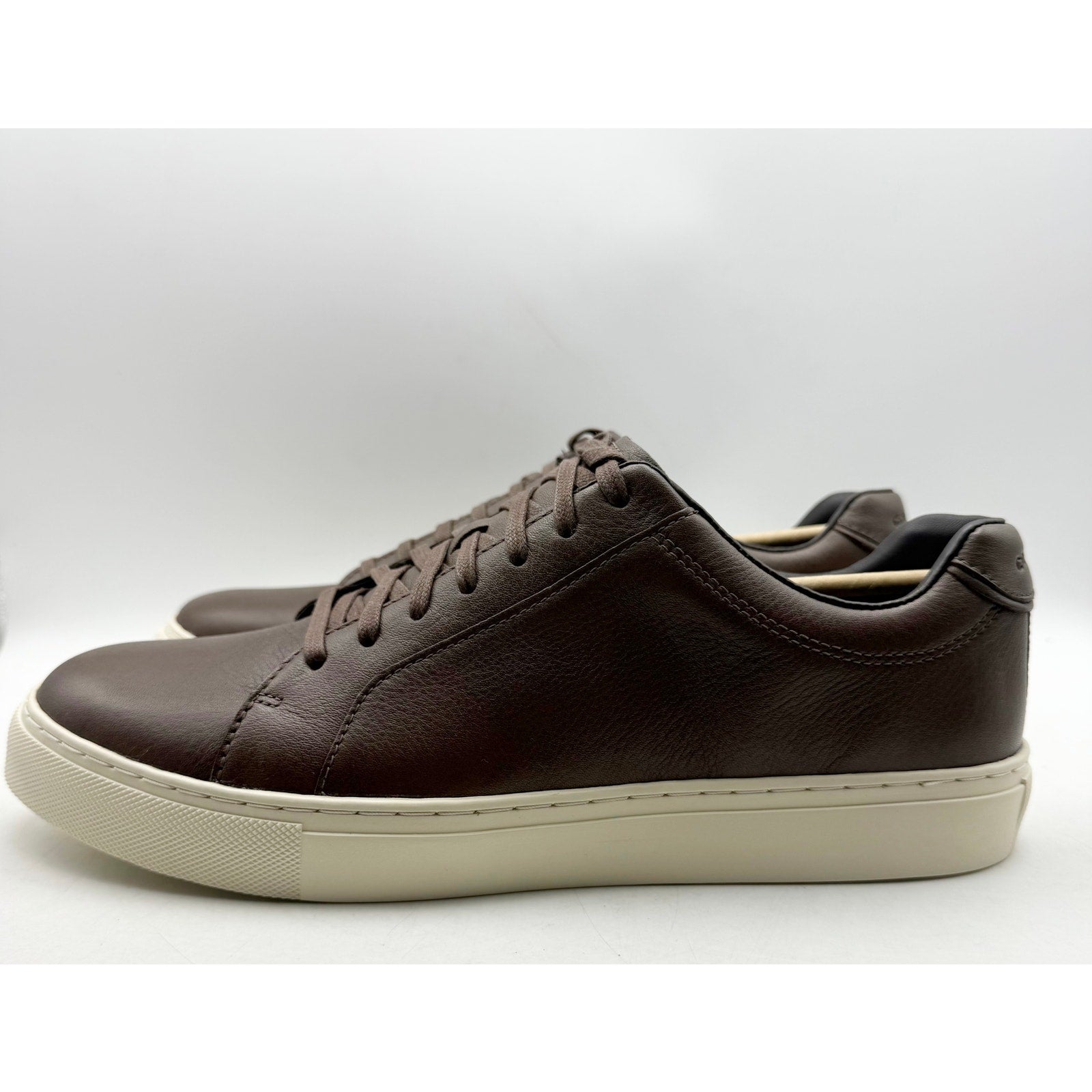 Cole Haan Mens Jensen Low-Top Casual Sneakers Size 11 EU 44 Brown Leather NIB