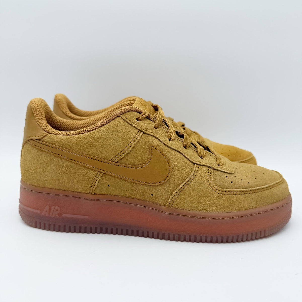 Nike AIR FORCE 1 LV8 3 Sneakers Youth 7 WOMENS 8.5 Wheat Brown Suede NWOB