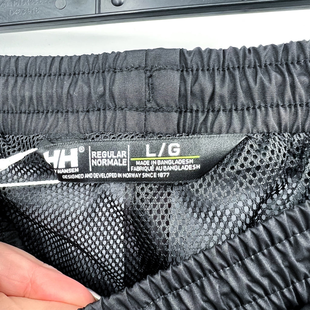 HELLY HANSEN Women's Vancouver Rain Pants Large Black Waterproof Windproof NWT