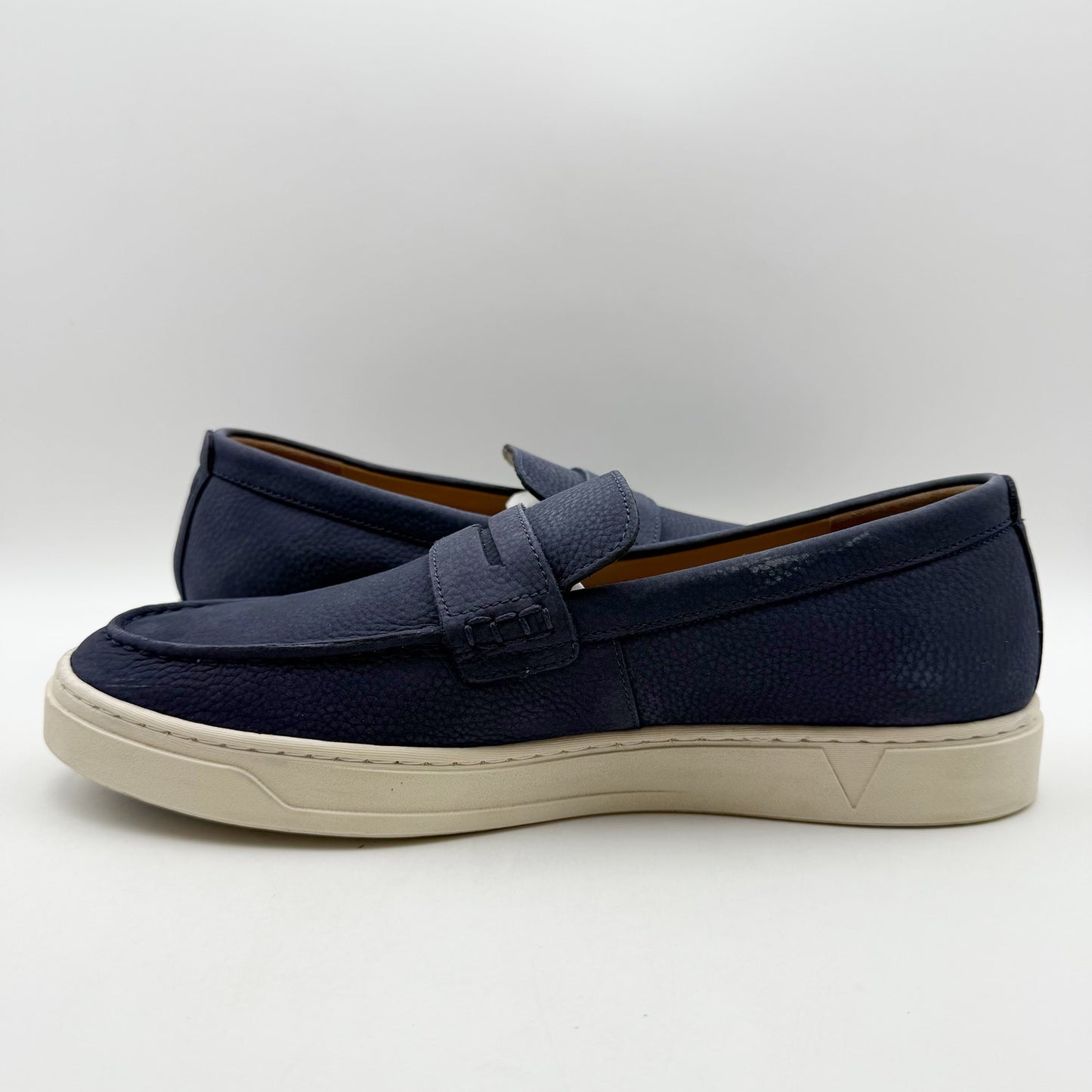 Vionic Mens Thompson Loafers US 11.5 M EU 44.5 Navy Blue Suede NIB