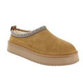 Koolaburra by UGG Womens Burree Platform Slippers US 12 Chestnut Brown Suede NIB