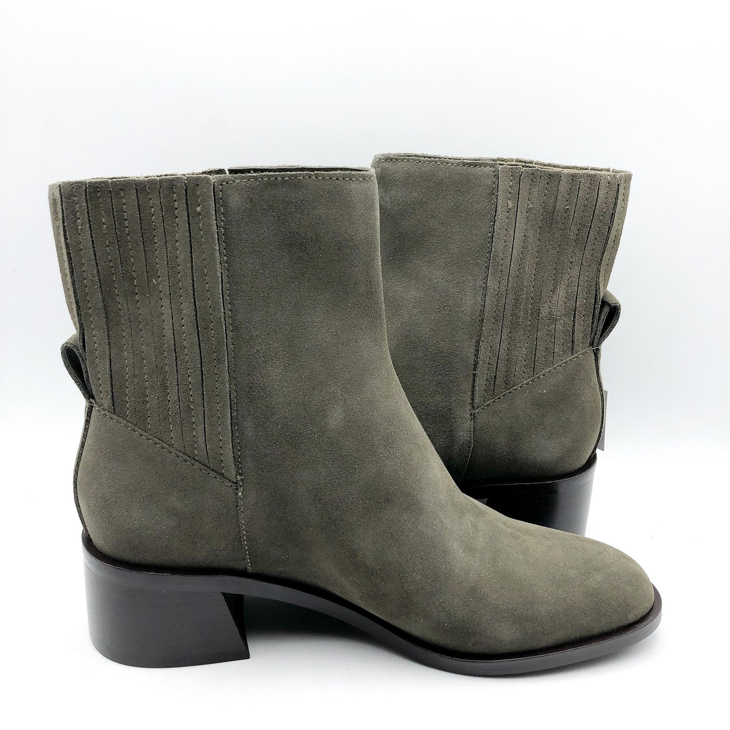 DOLCE VITA Women's Linny H2O Bootie Size 8.5 Olive Grey Suede Waterproof NIB