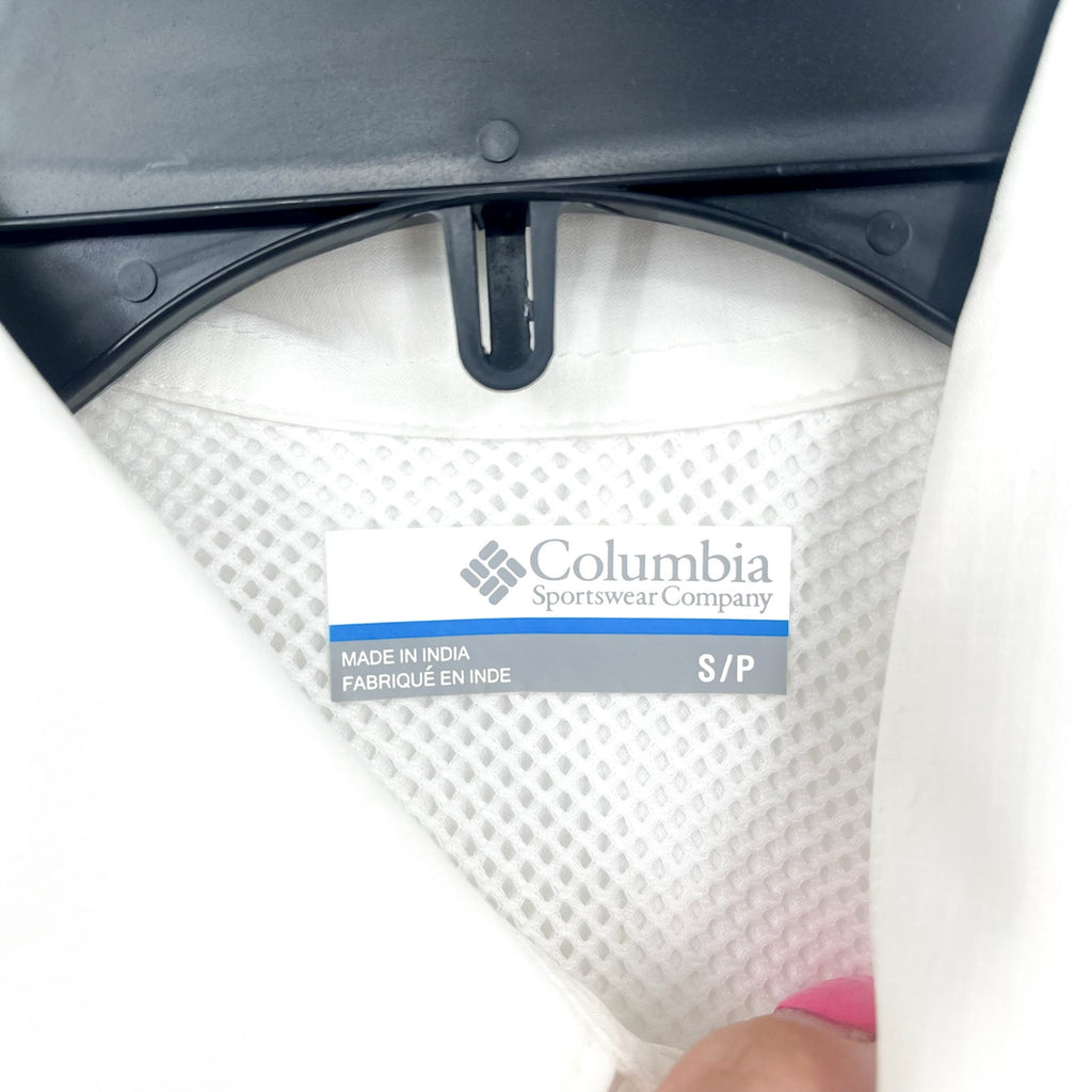 COLUMBIA Women's Tamiami II Short Sleeve Shirt Small White Sun Protection NWT